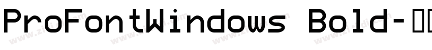 ProFontWindows Bold字体转换